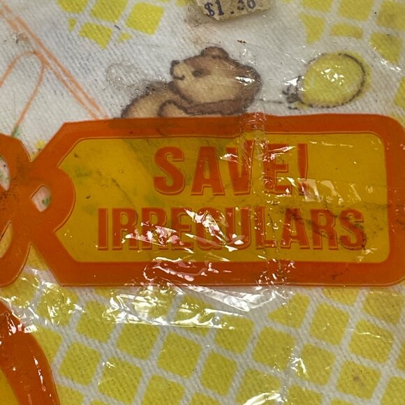 Vintage 2 Daekor Honey Bear Heavyweight Irregular Receiving Blanket Cotton Baby - Picture 4 of 13